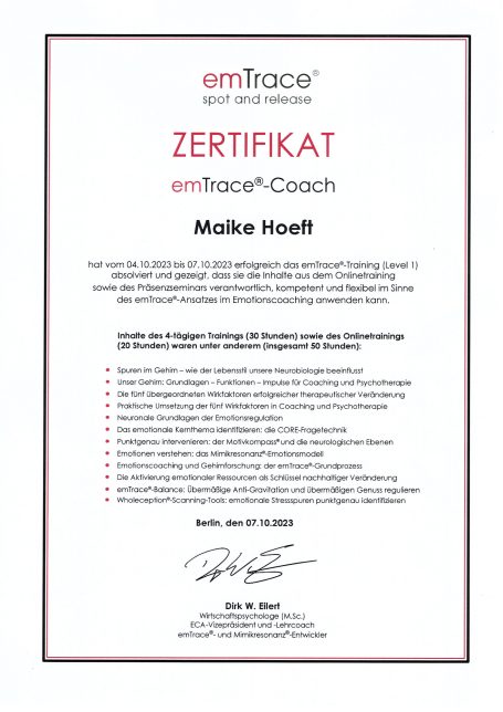 emTrace®-Coach